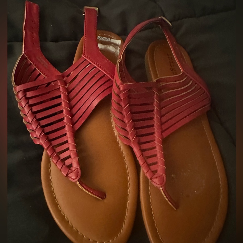Red sandals